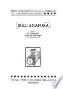 Sull'anafora