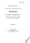 Sull' analisi dell'aria contenuta nella vescica natatoria dei pesci, memoria. L.P.