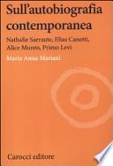 Sull'autobiografia contemporanea