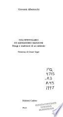 Sull'epistolario di Alessandro Manzoni