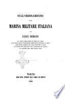 Sull'ordinamento della Marina militare italiana per Luigi Borghi