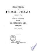 Sulla famiglia dei principi Gonzaga di Mantova