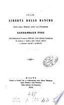 Sulla libertà delle banche sunto della memoria letta dal professore Baldassare Poli nell'adunanza 8 marzo 1866 del Reale Istituto Lombardo di scienze e lettere alla classe lettere e scienze morali e politiche