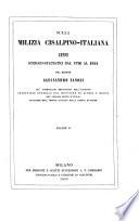 Sulla milizia Cisalpino-Italiana; cenni storico-statistici dal 1796 al 1814