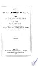 Sulla milizia Cisalpino-Italiana; cenni storico-statistici dal 1796 al 1814