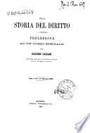 Sulla storia del diritto