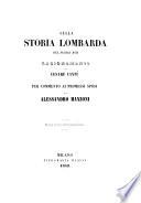 Sulla Storia Lombarda del Secolo XVI