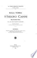 Sulla tomba d'Isidoro Carini