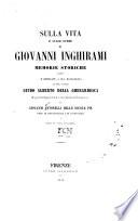 Sulla vita e sulle opere di Giovanni Inghirami