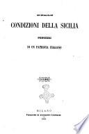 Sulle condizioni della Sicilia