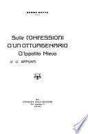 Sulle Confessioni d'un ottuagenario d'Ippolito Nievo, appunti