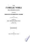 Sulle famiglie nobili della monarchia di Savoia