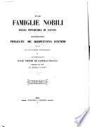 Sulle famiglie nobili della monarchia di Savoia