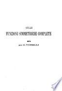 Sulle funzioni simmetriche complete e semplici per Gabriele Torelli
