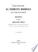 Sulle malattie da fermento morbifico e sul loro trattamento