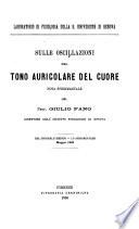 Sulle oscillazioni del tono auricolare del cuore