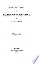 Sunto di lezioni di Geometria descrittiva. 2. ed