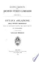 Supplementi all' Archivio storico lombardo
