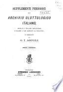 Supplementi periodici all'Archivio glottologico italiano