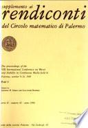 Supplemento ai rendiconti del Circolo matematico di Palermo