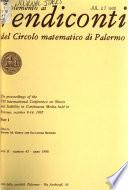 Supplemento ai Rendiconti del Circolo matematico di Palermo