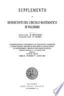 Supplemento ai rendiconti del Circolo matematico di Palermo