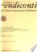 Supplemento Ai Rendiconti Del Circolo Matematico Di Palermo