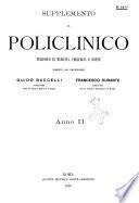 Supplemento al policlinico periodico di medicina, chirurgia ed igiene