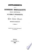 Supplemento allo specchio compartivo delle ornitologie di Roma e Filadelfia ...