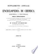 Supplemento annuale alla Enciclopedia di chimica scientifica e industriale colle applicazioni all'agricoltura ed industrie agronomiche ...