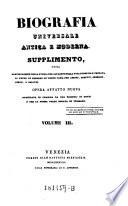Supplemento ... Volume III [Bickerton - Brunacci]