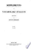 Supplimento a'vocabolarj italiani