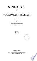 Supplimento a'vocabolarj italiani