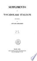 Supplimento a' vocabolarj italiani proposto da Giovanni Gherardini