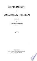 Supplimento a' vocabolarj italiani proposto da Giovanni Gherardini