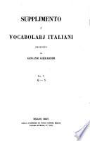 Supplimento a' vocabolarj italiani proposto da Giovanni Gherardini