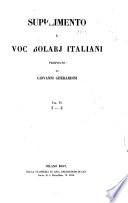 Supplimento a' vocabolarj italiani proposto da Giovanni Gherardini