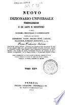 *Supplimento al nuovo dizionario universale tecnologico o di arti e mestieri : compilato sulle migliori opere di scienze ed arti pubblicatesi negli ultimi tempi ... -