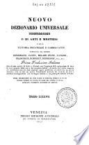 *Supplimento al nuovo dizionario universale tecnologico o di arti e mestieri : compilato sulle migliori opere di scienze ed arti pubblicatesi negli ultimi tempi ... -