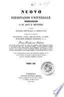 *Supplimento al nuovo dizionario universale tecnologico o di arti e mestieri : compilato sulle migliori opere di scienze ed arti pubblicatesi negli ultimi tempi ... -