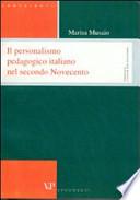 Sviluppi del personalismo pedagogico in Italia nel secondo Novecento