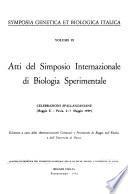 Symposia genetica et biologica italica