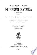 T. Lucreti Cari De rerum natura libri sex
