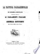 Tactique des assemblées législatives. La tattica parlamentare di Geremia Bentham. Traduzione, etc. The translator's preface signed: Lorenzo Serazzi. Originally edited by P. E. L. Dumont