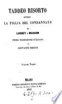 Taddeo Risorto ovvero la figlia del condannato