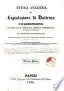 Tavola analitica di legislazione di dottrina e di giurisprudenza in materia civile, commerciale, criminale, amministrativa e di diritto pubblico, con l'indicazione de' luoghi analoghi ... opera di [Armando Dalloz]