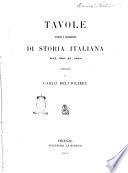 Tavole sincrone e genealogiche di storia italiana dal 306 al 1870 compilate da Carlo Belviglieri