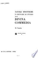 Tavole sinottiche e critiche di studio alla Divina commedia: Paradiso