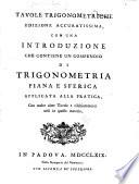 Tavole trigonometriche