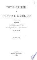 Teatro completo di Federico Schiller